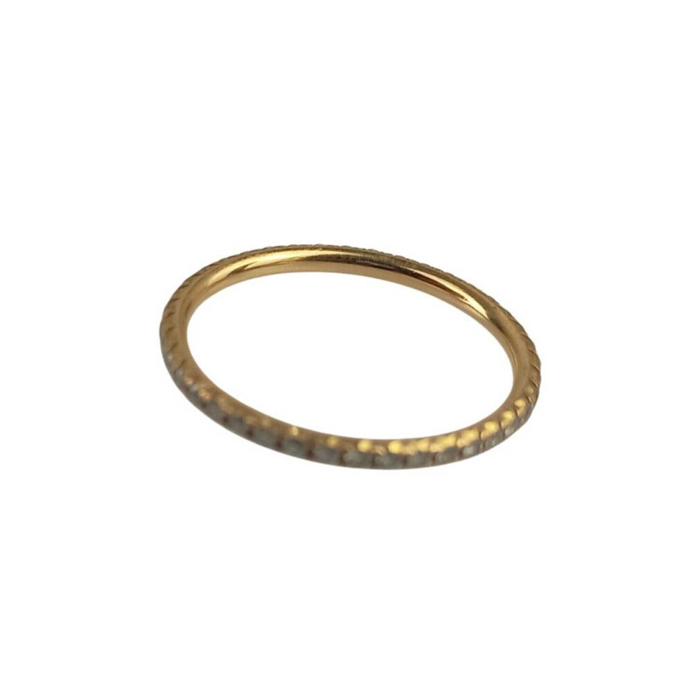 TIFFANY & CO. Gold Diamond Eternity Ring - Picture 5 of 8